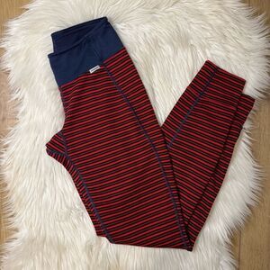 [Patagonia] Red and Blue Striped Capilene Base Layer - Size XS